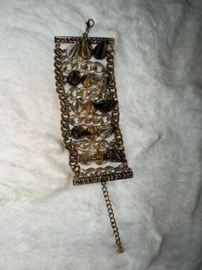Multi-Tone Gold Statement Bracelet